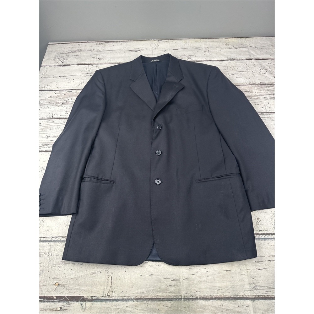 Giorgio Valentini 1 Piece Suit Jacket Mens 46R  Blue Wool Italy Made